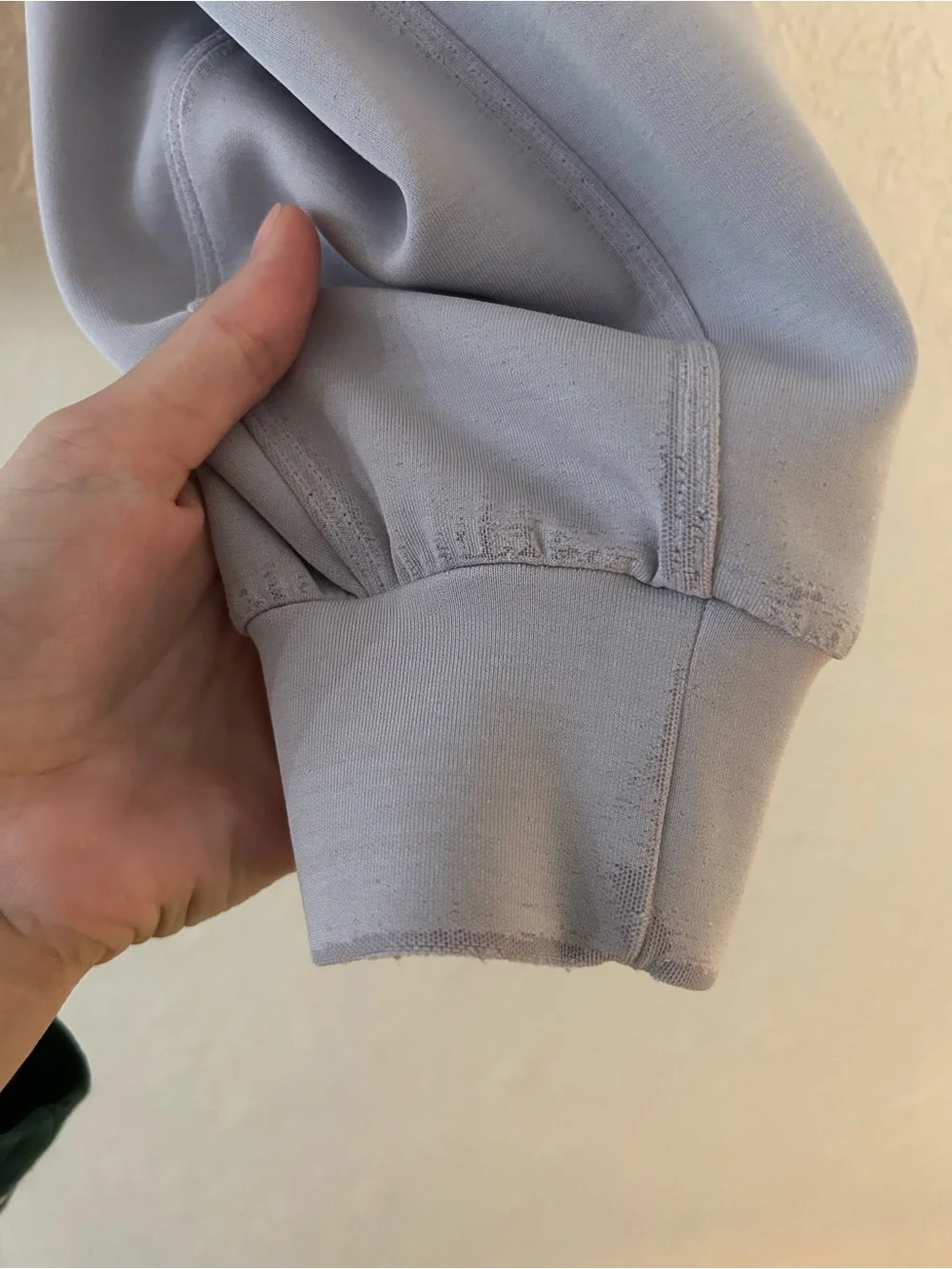 lululemon Perfectly Oversized Crop Crew - Lilac Size 8 IMPERFECTIONS